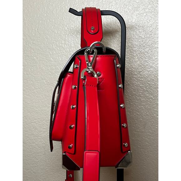 Michael Kors Manhattan Medium Leather Satche  Style 30T9SNCS6L - Picture 5 of 11